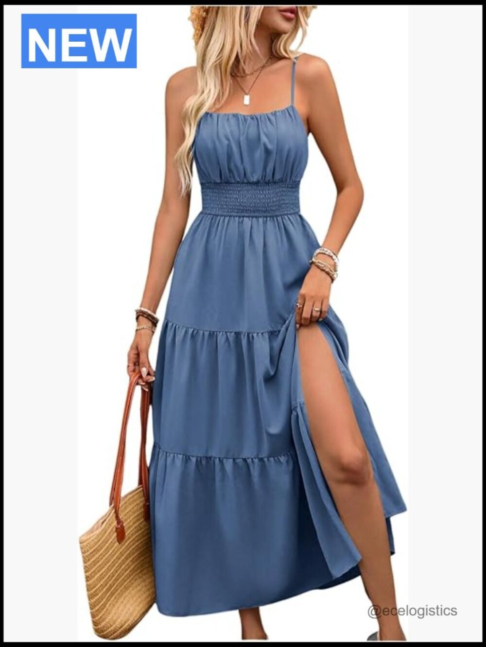 Women's Sleeveless Maxi Milkmaid Dress Boho Summer Wedding Guest Beach Vacation